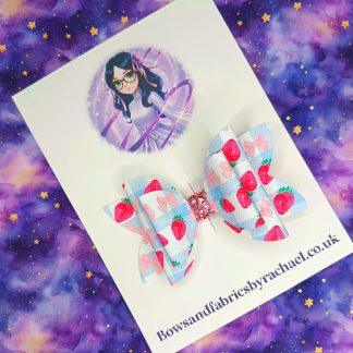 Strawberry Bows 001 Hair Bow