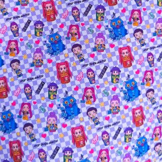 K Pop 012 Canvas Fabric Sheet