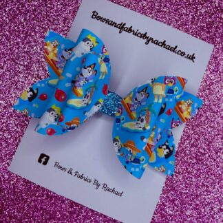 Blue Dog 061 Hair Bow
