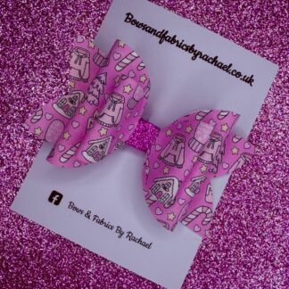 Pink Christmas 002 Hair Bow