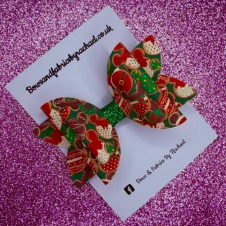 Disney Christmas Cookies 002 Hair Bow