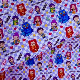 K Pop 012 Canvas Fabric Sheet