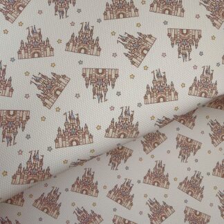 Disney Castle 001 Canvas Fabric Sheet
