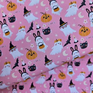 Halloween 008 Canvas Fabric Sheet A4 280gsm