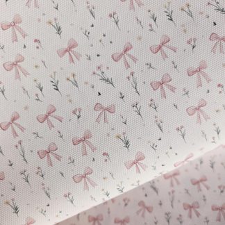 Beautiful Bows Canvas Fabric Sheet A4 280gsm