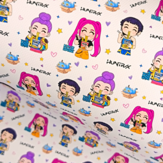 K Pop 008 Canvas Fabric Sheet