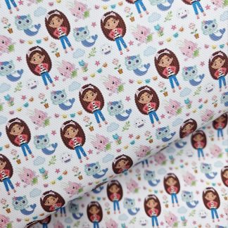 Dollhouse 011 Canvas Fabric Sheet A4 280gsm