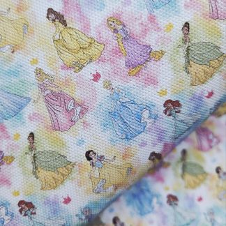 Rainbow Colours Canvas Fabric Sheet A4 280gsm