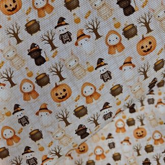 Halloween 124 Canvas Fabric Sheet A4 280gsm