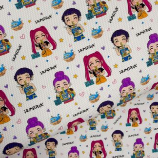 K Pop 008 Canvas Fabric Sheet