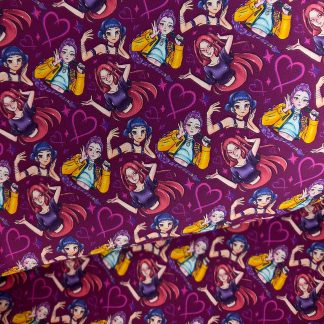 K Pop 021 Canvas Fabric Sheet A4 280gsm