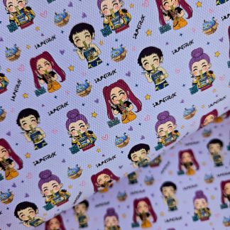 K Pop 031 Canvas Fabric Sheet A4 280gsm