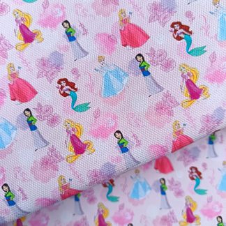 Princess 004 Canvas Fabric Sheet A4