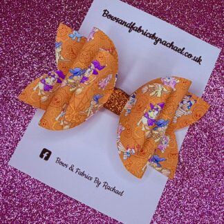 Blue Dog Halloween 003 Hair Bow
