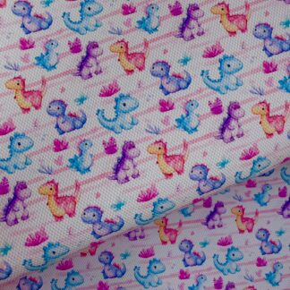 Dino 002 Canvas Fabric Sheet