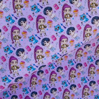 K Pop 022 Canvas Fabric Sheet