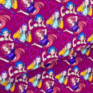 K Pop 021 Canvas Fabric Sheet