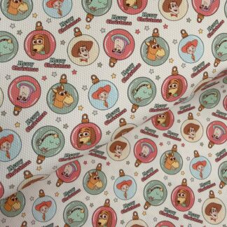 Pixar Christmas Toys 003 Canvas Fabric Sheet