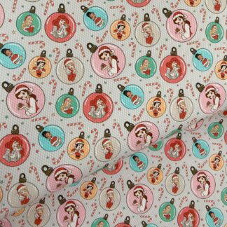 Princess Christmas 004 Canvas Fabric Sheet