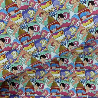 K Pop 042 Canvas Fabric Sheet A4 280gsm
