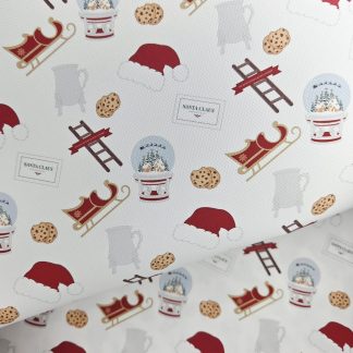 Christmas 098 Canvas Fabric Sheet A4 280gsm