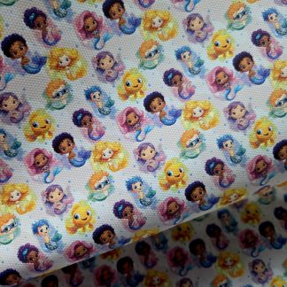 Guppies 001 Canvas Fabric Sheet A4