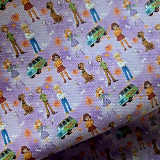 Mystery Gang 001 Canvas Fabric Sheet A4