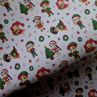 Christmas 145 Canvas Fabric Sheet A4