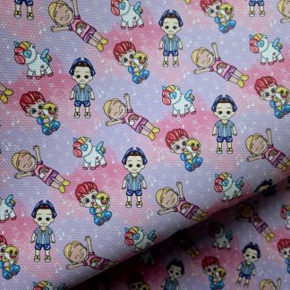 Pre School Favs 012 Canvas Fabric Sheet A4 280gsm