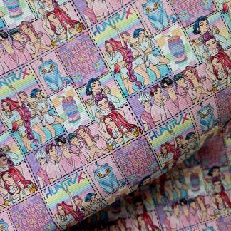 K Pop 046 Canvas Fabric Sheet A4