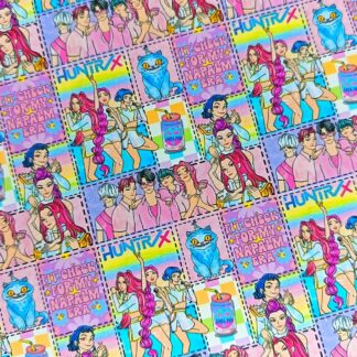 K Pop 046 Canvas Fabric Sheet A4