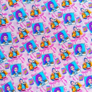 K Pop 047 Canvas Fabric Sheet