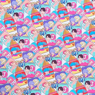 K Pop 042 Canvas Fabric Sheet