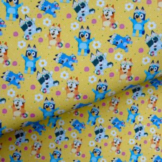 Blue Dog 051 Canvas Fabric Sheet
