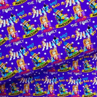 Bluey Dog 007 Canvas Fabric Sheet