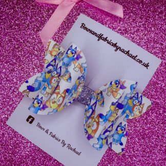 Blue Dog 032 Hair Bow