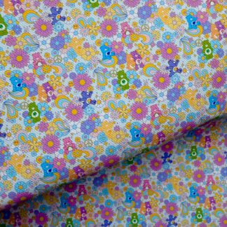 Rainbow Bears 010 Canvas Fabric Sheet
