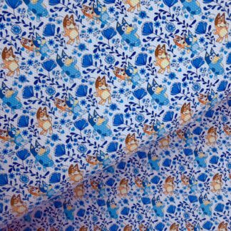 Blue Dog 037 Canvas Fabric Sheet