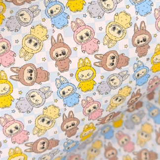Fuzzy Monsters 016 Canvas Fabric Sheet