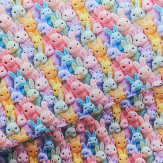 Bunnies 001 Canvas Fabric Sheet A4