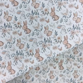 Bunnies 008 Canvas Fabric Sheet A4