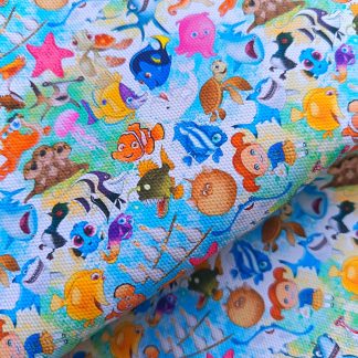 Disney Movies 042 Canvas Fabric Sheet A4