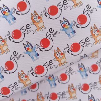 Red Nose Day 002 Canvas Fabric Sheet