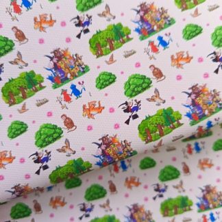 Story Book 008 Canvas Fabric Sheet A4