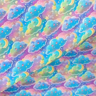 Clouds & Stars 003 Canvas Fabric Sheet