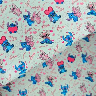 Disney Valentines 002 Canvas Fabric Sheet