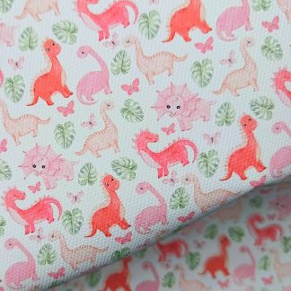 Dino 012 Canvas Fabric Sheet