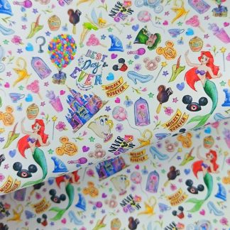 Disney 010 Canvas Fabric Sheet A4