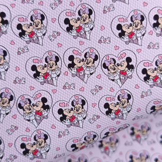 Disney Valentines 001 Canvas Fabric Sheet