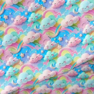 Rainbow 017 Canvas Fabric Sheet